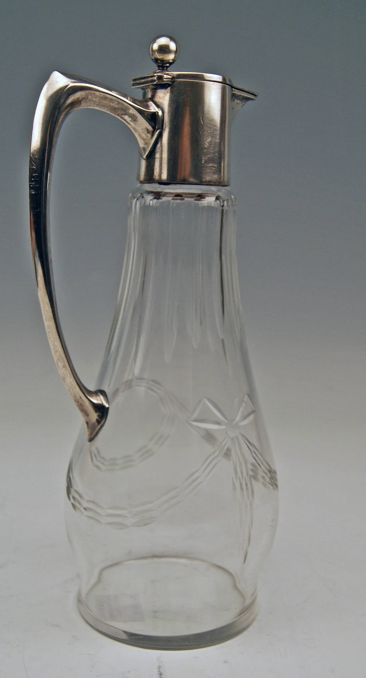 Silver Set of Four Carafes Pitchers Vintage Germany, 1900 1910 at 1stDibs