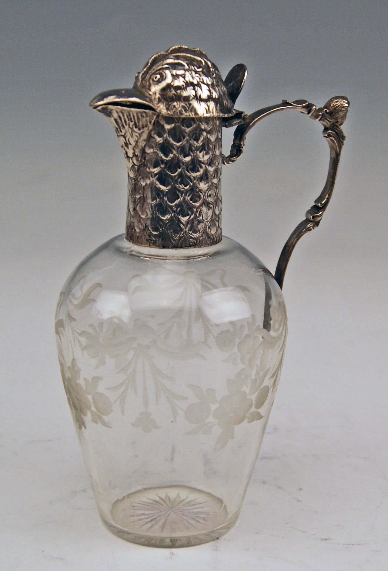 Silver Set of Four Carafes Pitchers Vintage Germany, 1900 1910 at 1stDibs