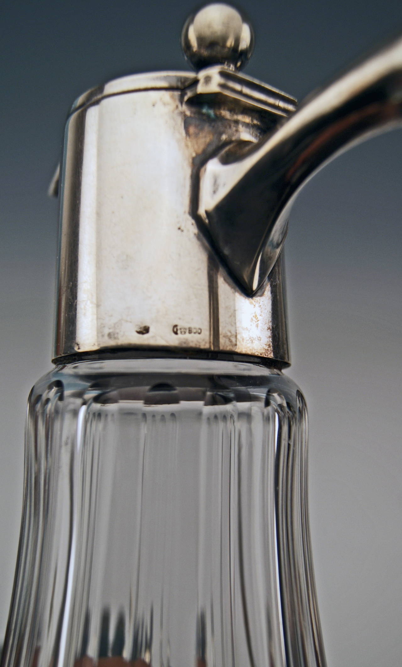 Silver Set of Four Carafes Pitchers Vintage Germany, 1900