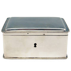 Antique Silver Austrian Art Nouveau Sugar Box Made in Vienna, circa 1900