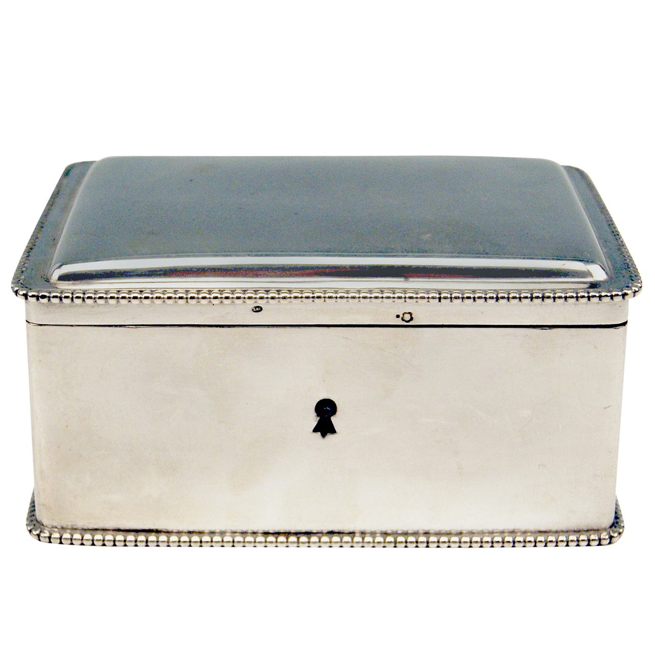 Silver Austrian Art Nouveau Sugar Box Made in Vienna, circa 1900