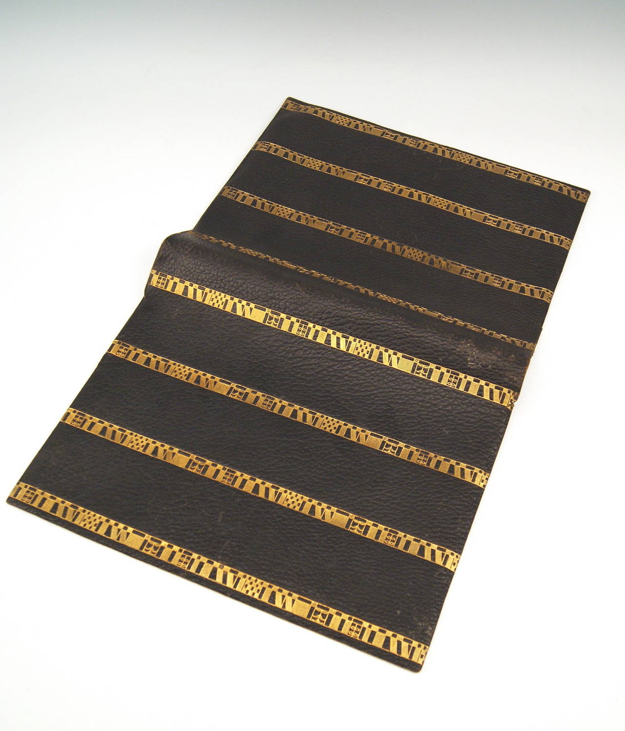 Austrian Josef Hoffmann Vienna's Workshops Leather Cover for Documents, circa 1925