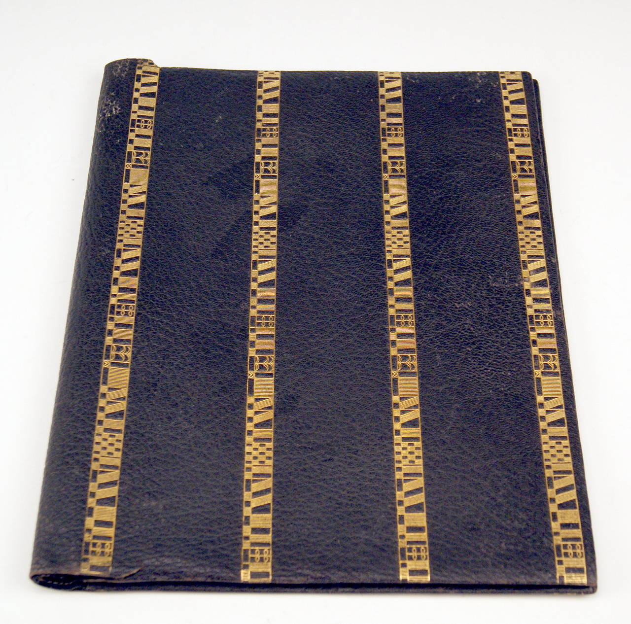 Josef Hoffmann Vienna's Workshops Leather Cover for Documents, circa 1925 2