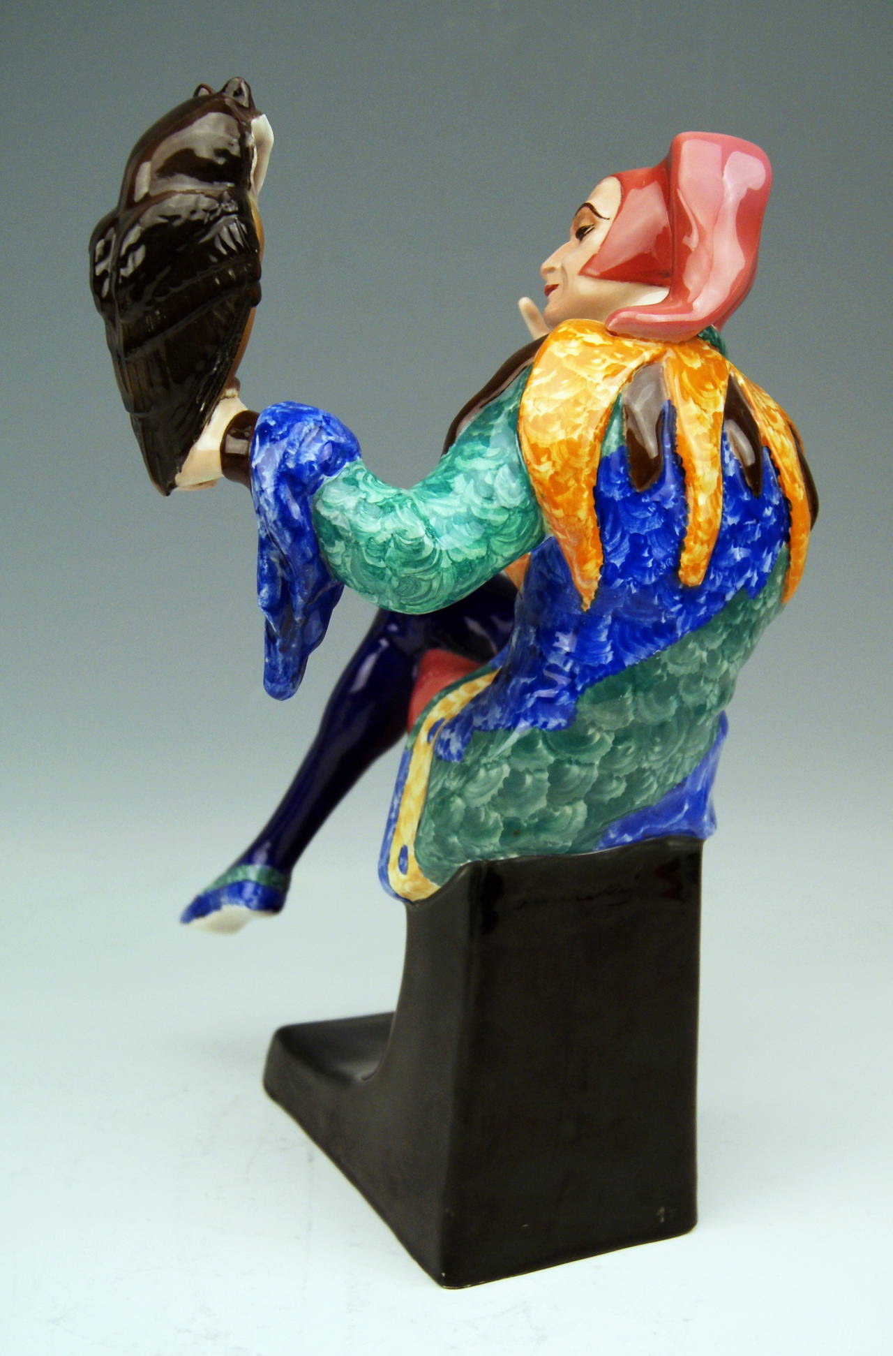 Goldscheider Vienna Till Eulenspiegel by Josef Lorenzl, Model 5509, circa 1925 1