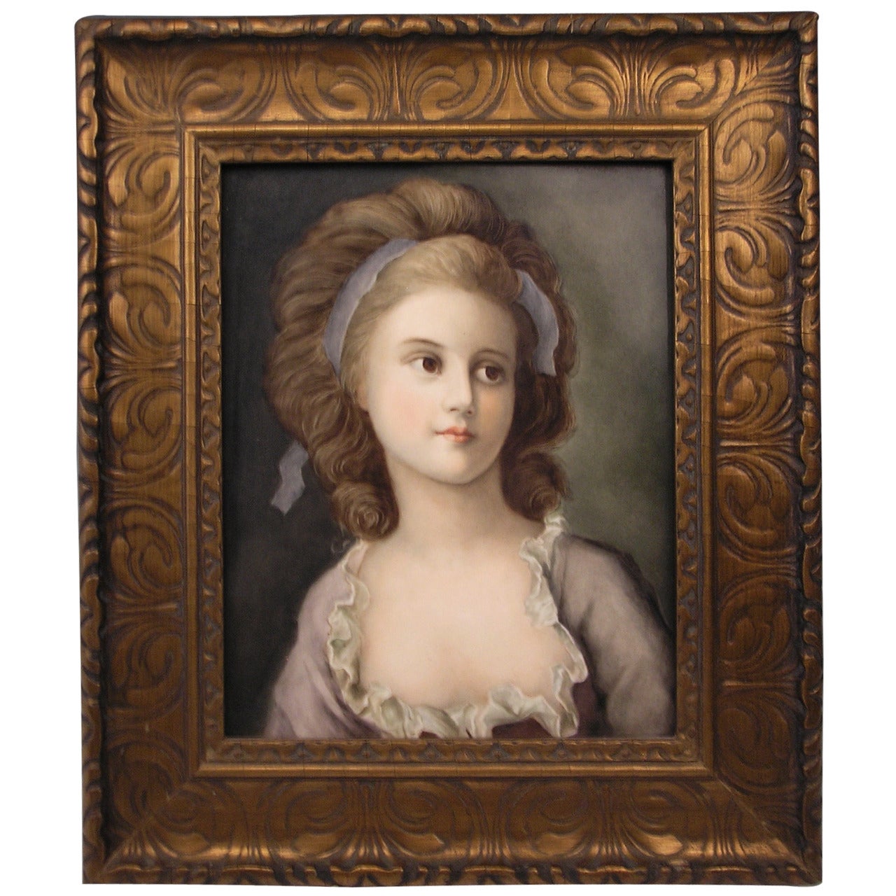 KPM Berlin Plate PORCELAIN Portrait  Countess Sofia Potocka  Painted 1837 - 44 