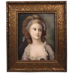 Antique KPM Berlin Plate PORCELAIN Portrait  Countess Sofia Potocka  Painted 1837 - 44 