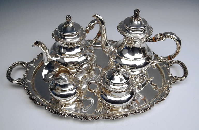 german silver tea set