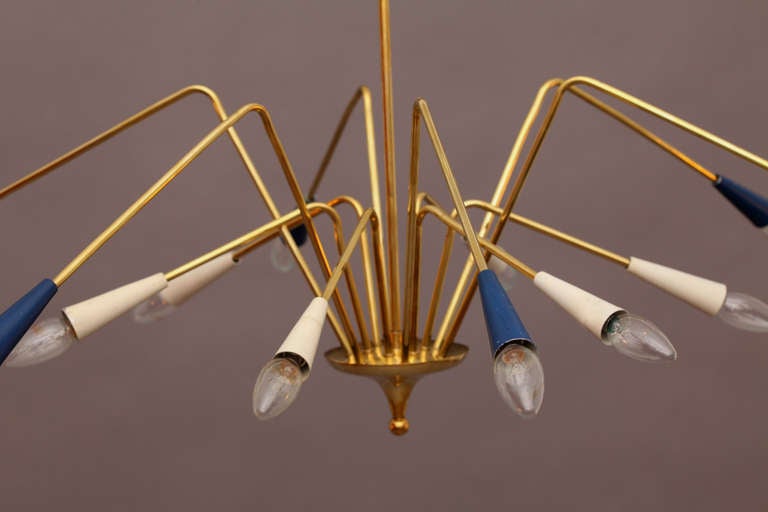 Italian Sputnik Hanging Lamp, Manufacter Arredoluce Italy