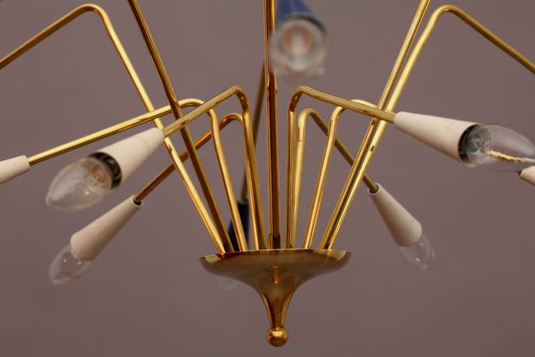 Mid-20th Century Sputnik Hanging Lamp, Manufacter Arredoluce Italy