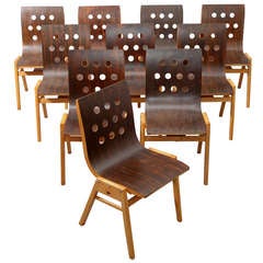 10 Stacking Chairs - Roland Rainer Vienna