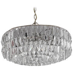 Stunning Chandelier with Large Crystals by Bakalowits 
Sohne, Vienna, 1960s