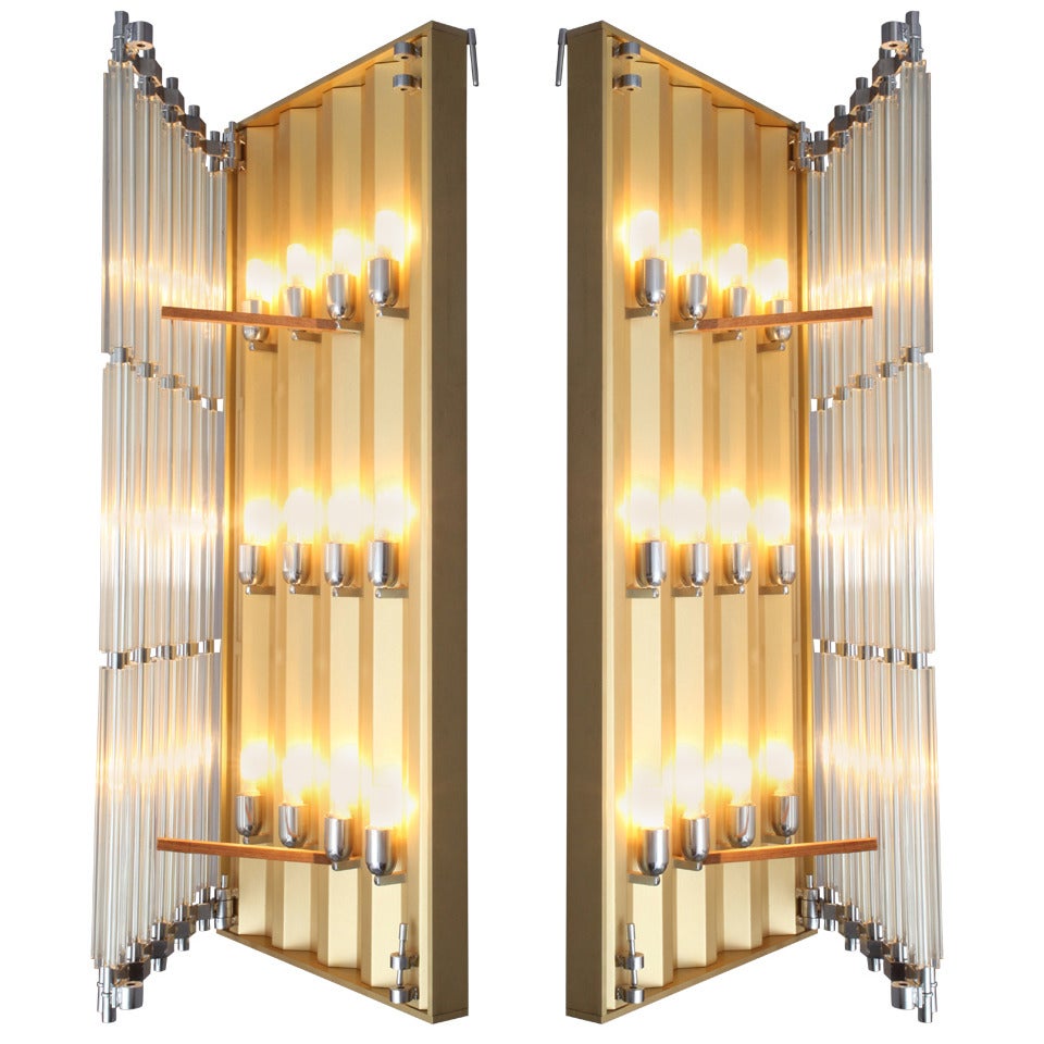 a pair of very big Industrial sconces by Austrian Architect Thurnher