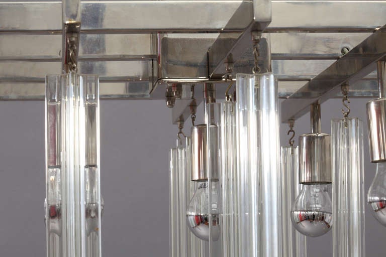 Late 20th Century Four Amazing Crystal Glass Ceiling Lamps, Architect H.Thurnher, Austria, 1972