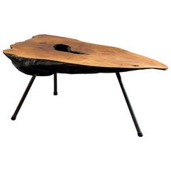 Original Huge Carl Auböck Tree Trunk Table, Vienna 1950