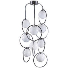 Tubular Chrome Hanging Lamp by Staff Leuchten, Germany, 1960 4