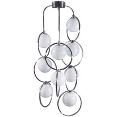 Tubular Chrome Hanging Lamp by Staff Leuchten, Germany, 1960