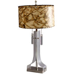 Amazing Sculptural Lucite Table Lamp- 1970's Italian 10