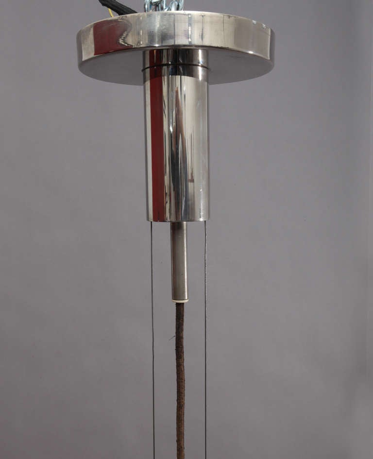 Außergewöhnlicher Atomic-nickel-Kronleuchter von J.T. Kalmar - Wien 1970 (Beschichtet)