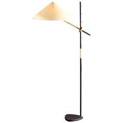 Vintage Floor Lamp "Pelikan" Designed by J.T. Kalmar, Vienna, 1950