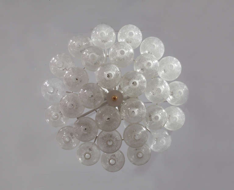 Mid-20th Century Ceiling Flush Mount Fixtures, Model Tulipan, Designed by J.T. Kalmar