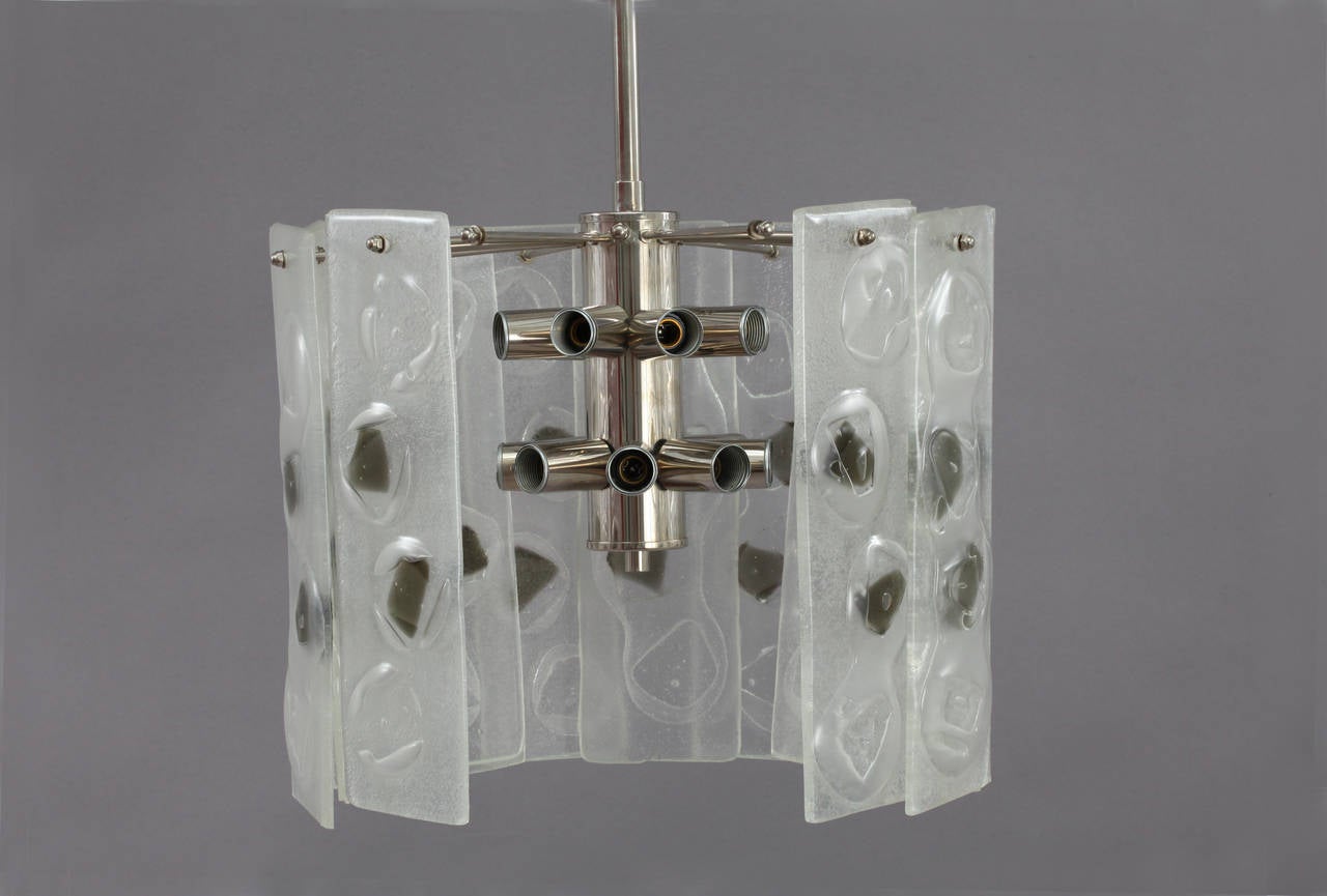 Italian Hanging Lamp Attributed by Mazzega Murano, 1970 In Good Condition For Sale In Vienna, Vienna