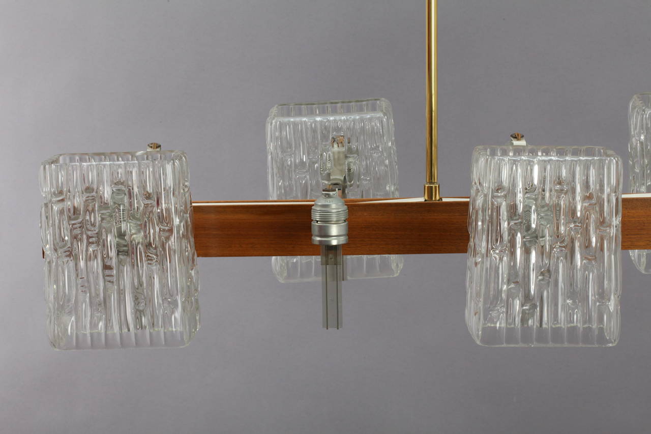 20th Century Hanging Lamp, Designed by Rupert Nikoll, Vienna, 1950 For Sale