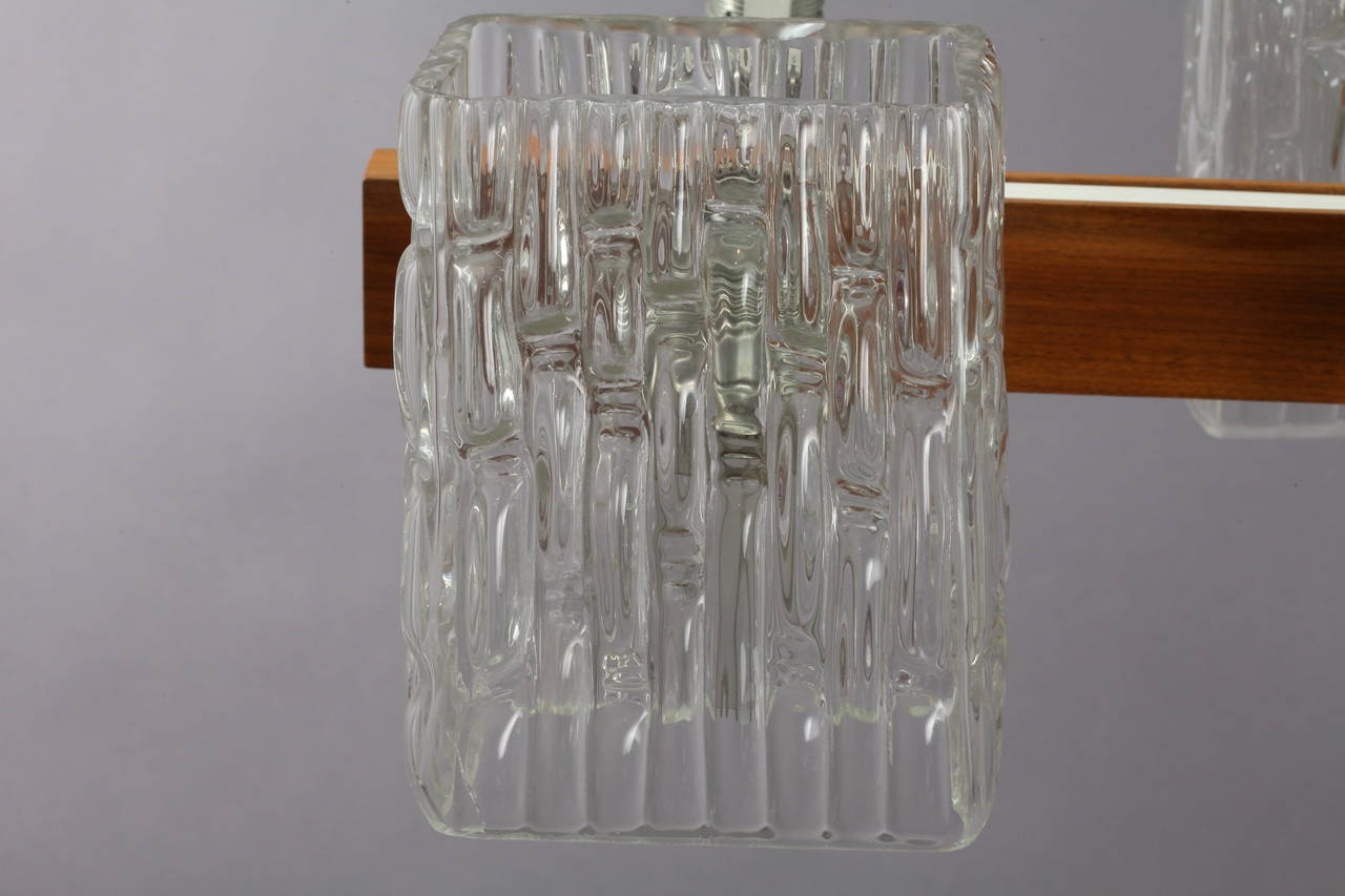 Mid-Century Modern Hanging Lamp, Designed by Rupert Nikoll, Vienna, 1950 For Sale