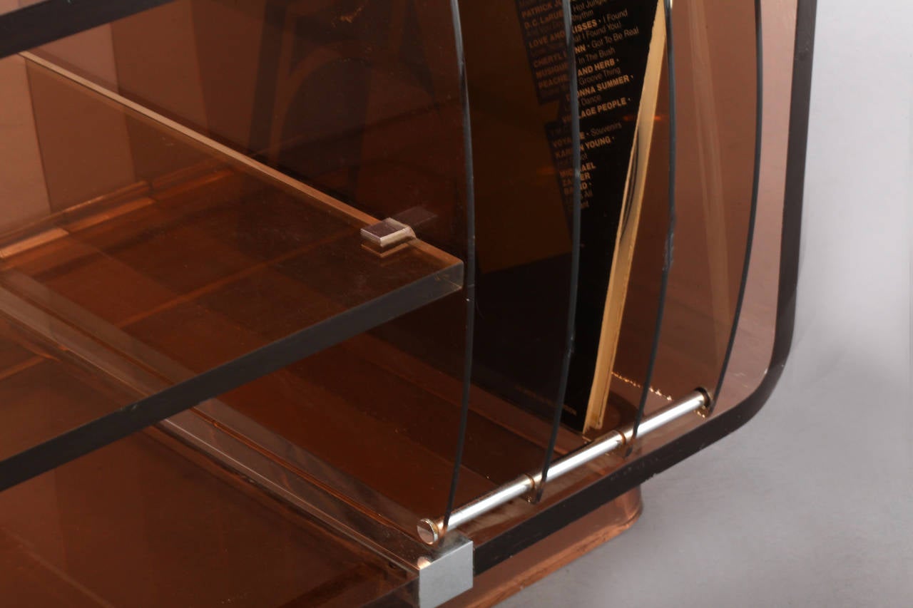 acrylic record player stand