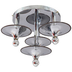 Amazing Space Age Ceiling Flush Mount, Italy, 1970 12