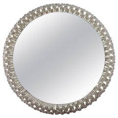 charming  round Illuminated Mirror designed by Emil Stejnar for Nikoll