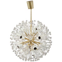 Large Brass "Snowball" Sputnik Chandelier by Emil Stejnar for Rupert Nikoll