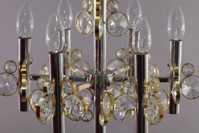 Amazing Crystal Glass Floor Lamp, Vienna, 1970 1