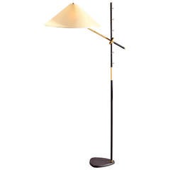 Vintage Floor Lamp "Pelikan" Designed by J.T. Kalmar, Vienna 1950