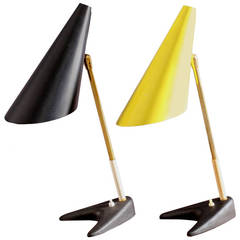 a pair of Desk Lamps by J.T.Kalmar, Vienna, 1950