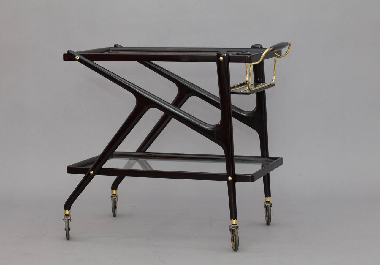 Bar Trolley Designed by Cesare Lacca, Italy, 1950 In Excellent Condition In Vienna, Vienna