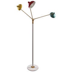 Italian Three Arms Floor Lamp, style of Arredoluce, 1950 2