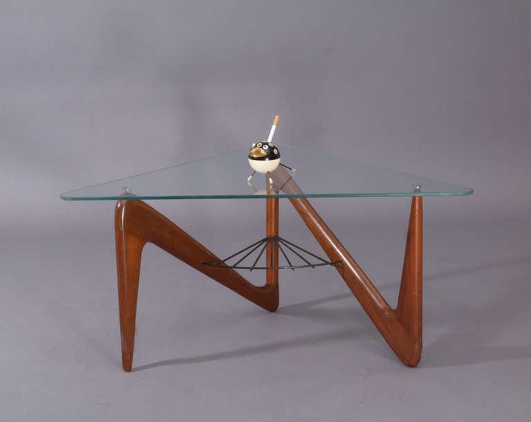 French Triangle Coffee Table by Louis Sognot