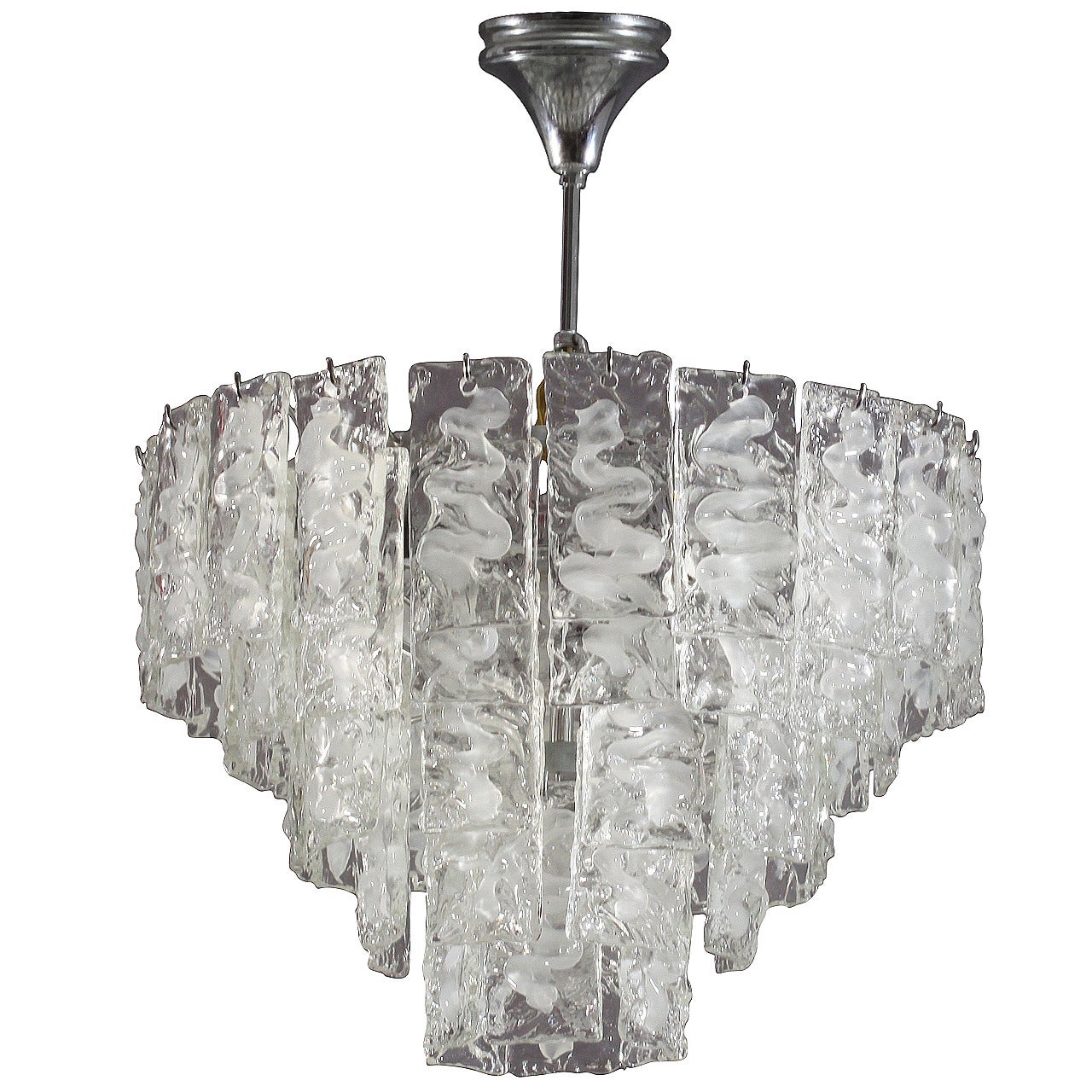 Murano Glass Hanging Lamp, Italy, 1960 For Sale
