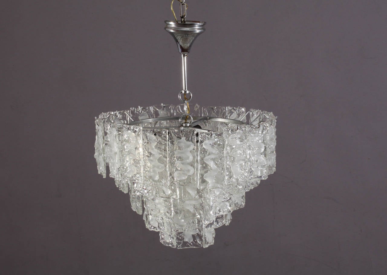 Murano Glass Hanging Lamp, Italy, 1960 In Excellent Condition For Sale In Vienna, Vienna
