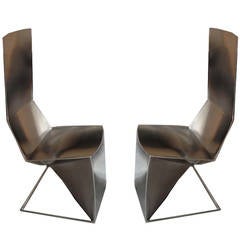 Pair of Sculptural Chairs by Jonathan Singleton, 2005