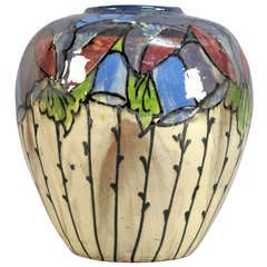 Vase en céramique Art nouveau de Huber-Roethe 1900-1910