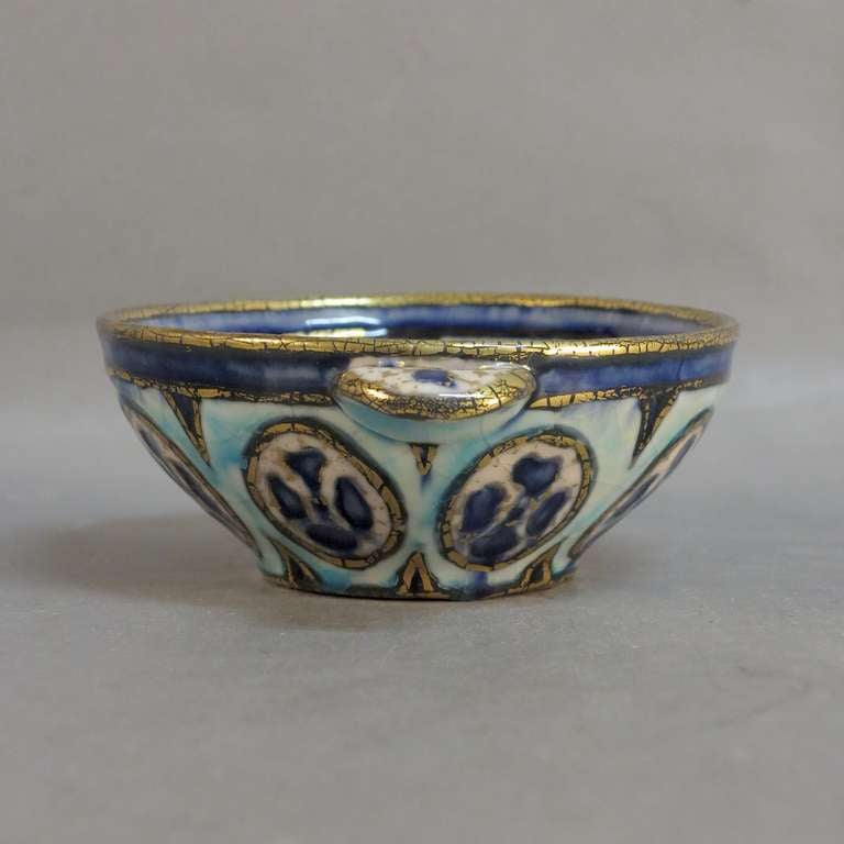 Art Nouveau Ceramic Bowl by Andre Métthey 1910 In Good Condition For Sale In Karlsruhe, DE