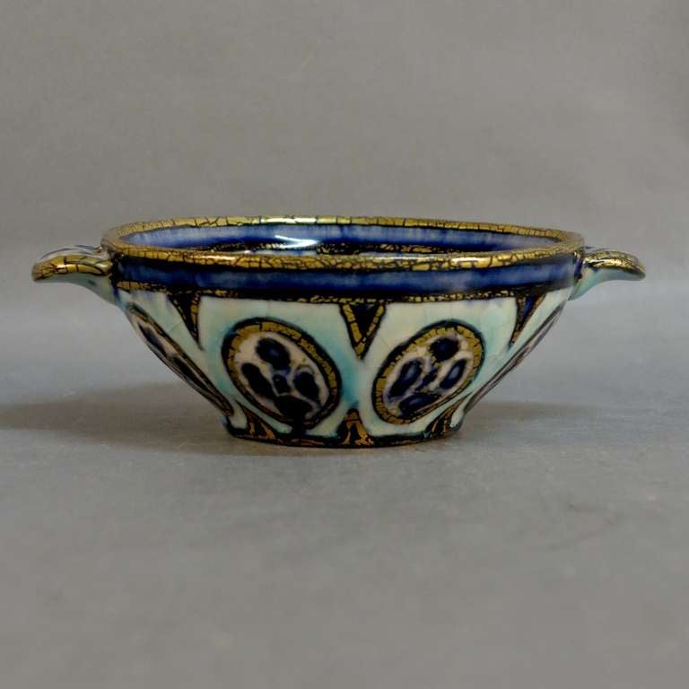 20th Century Art Nouveau Ceramic Bowl by Andre Métthey 1910 For Sale