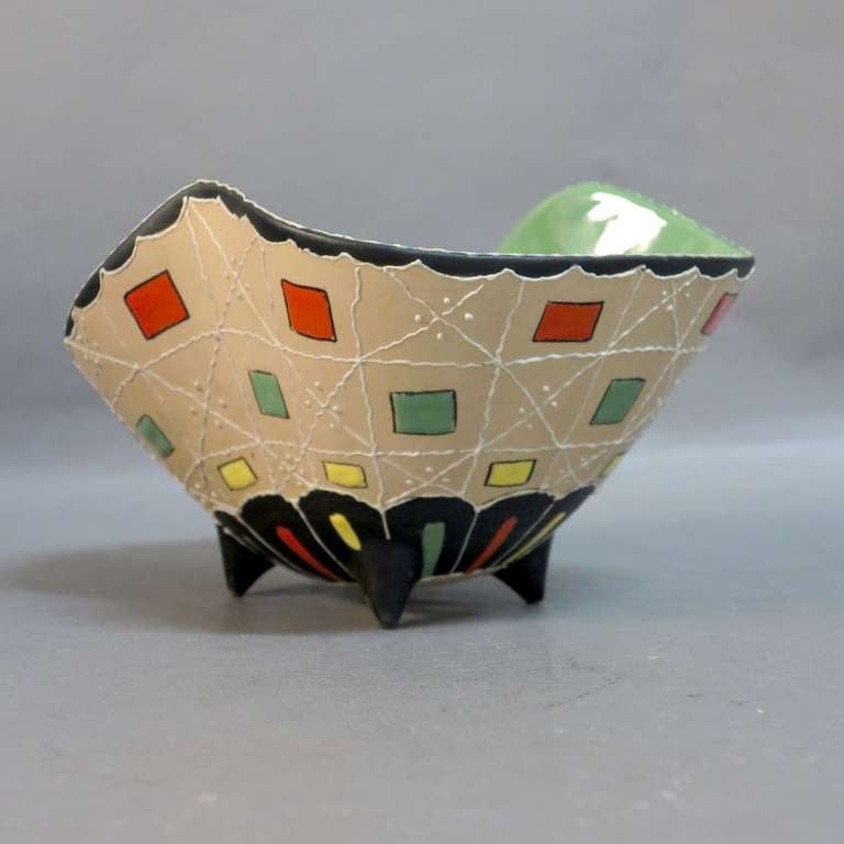 Rare Ceramic Bowl "Deruta Italy" 1950-1955
