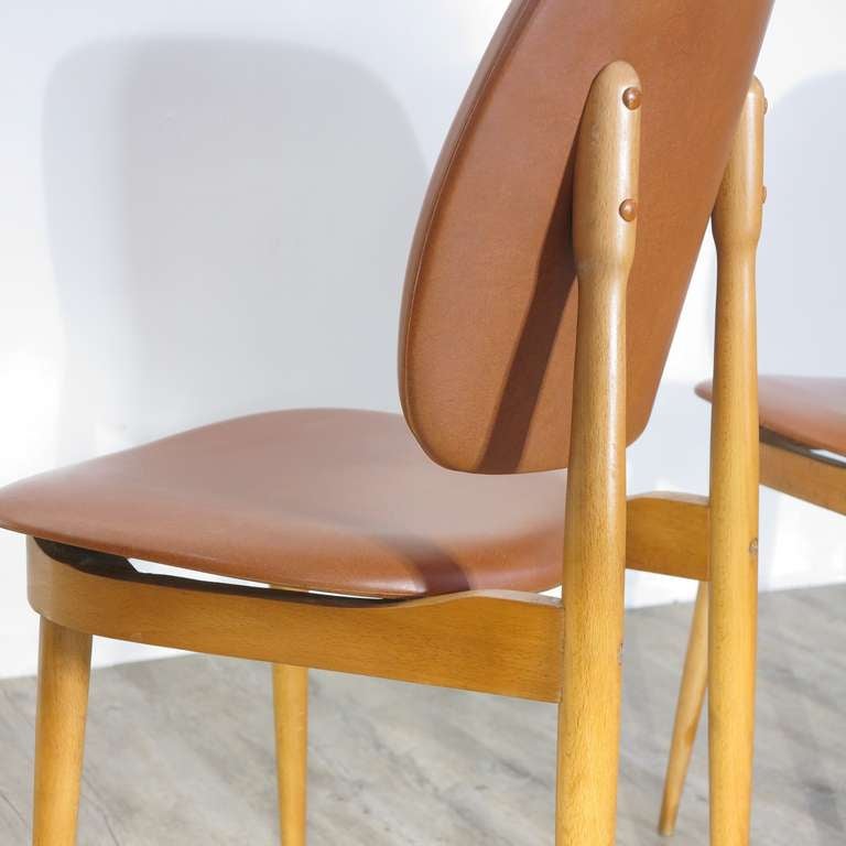 Two Chairs Designed by Pierre Guariche, France 1960 For Sale 2