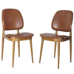 Two Chairs Designed by Pierre Guariche, France 1960