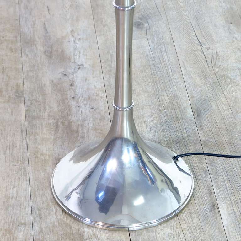 Seltener Ingo Maurer. Verchromte Stehlampe „Bamboo“ von „ML 1 F“ aus dem Jahr 1968 (Moderne der Mitte des Jahrhunderts) im Angebot
