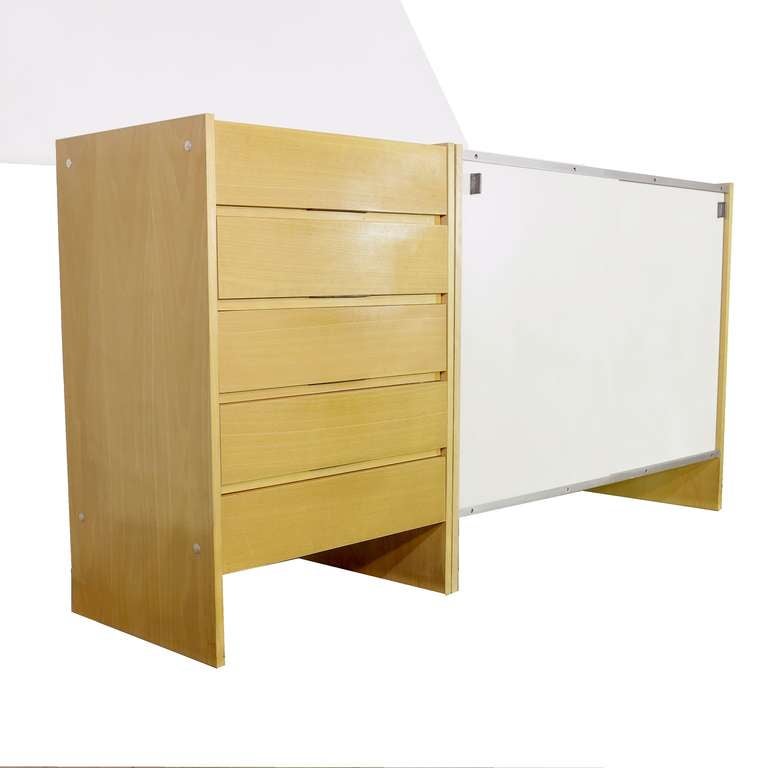 Sidebord in two parts by Dieter Rams for Vitsoe 1971 For Sale 2