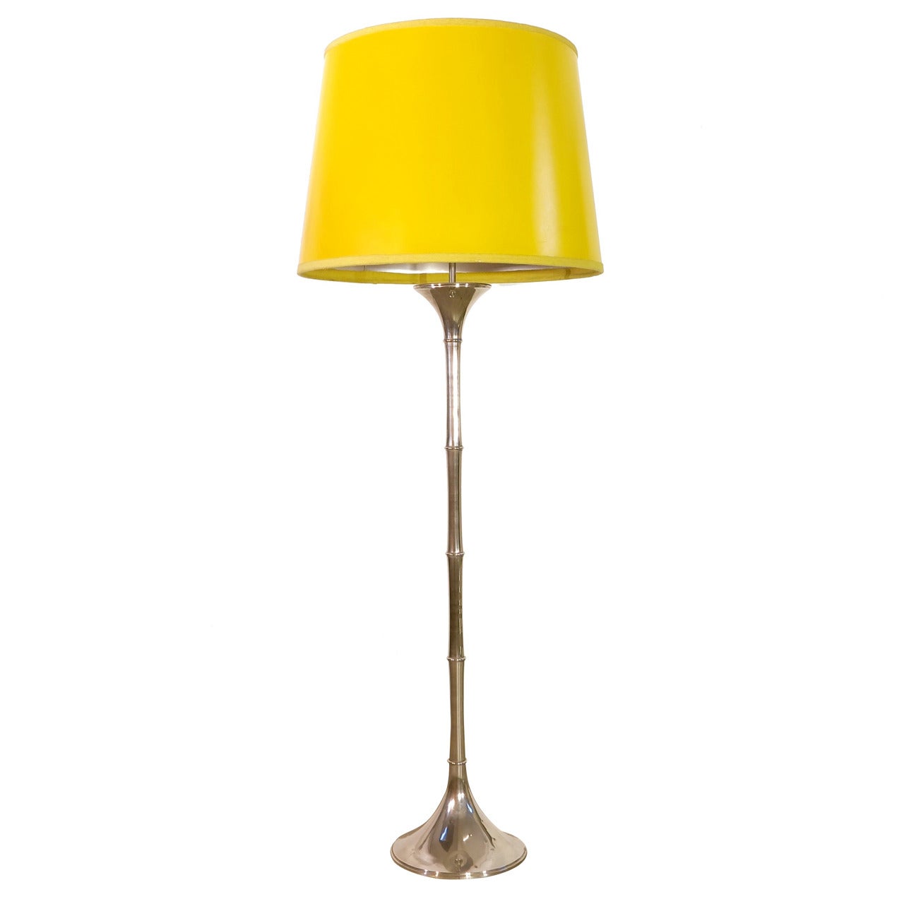 Seltener Ingo Maurer. Verchromte Stehlampe „Bamboo“ von „ML 1 F“ aus dem Jahr 1968 im Angebot