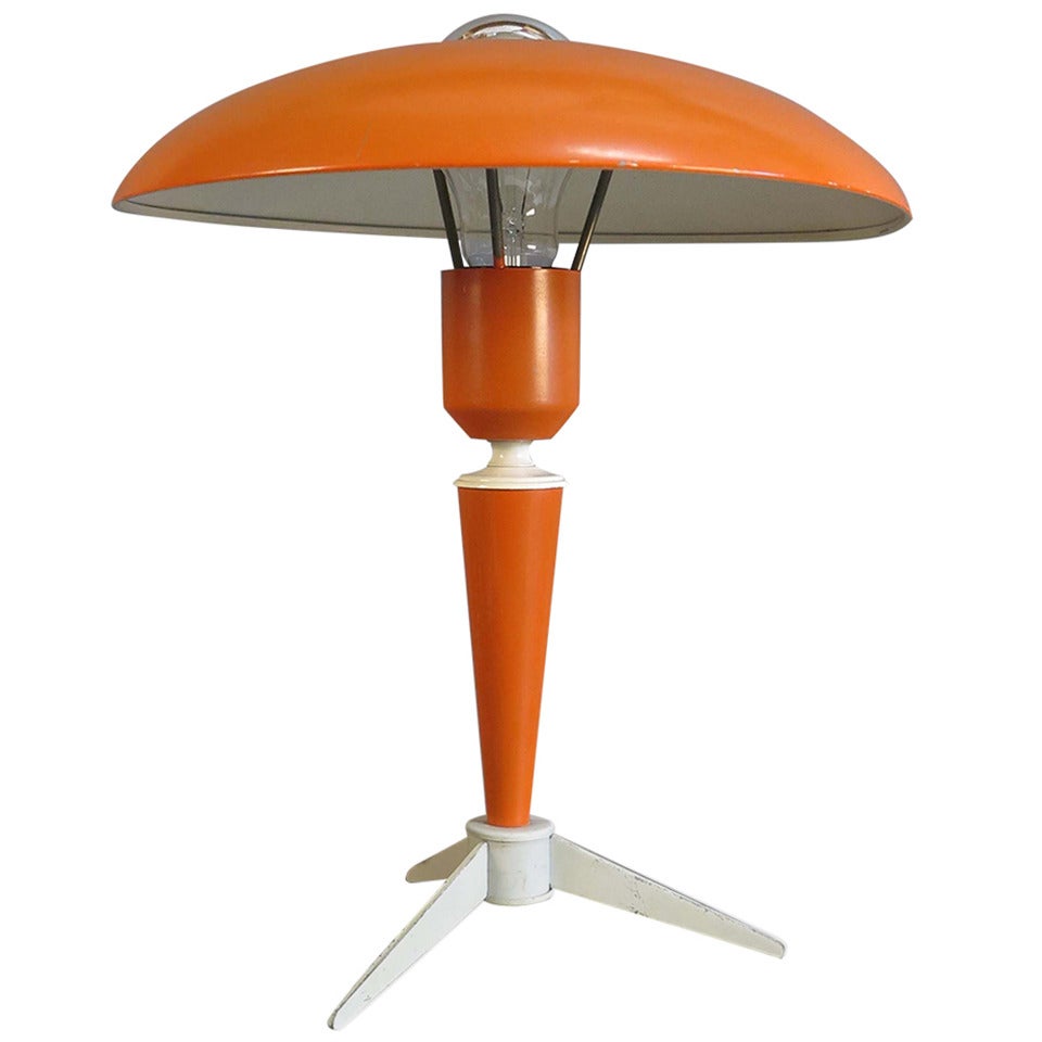 Tripod Design Table Lamp by Louis Kalff for Philips 1950 For Sale